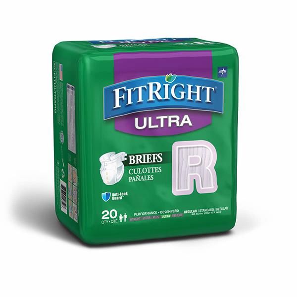 Fitright Ultra Brief Regular 40-50 Pack of 20