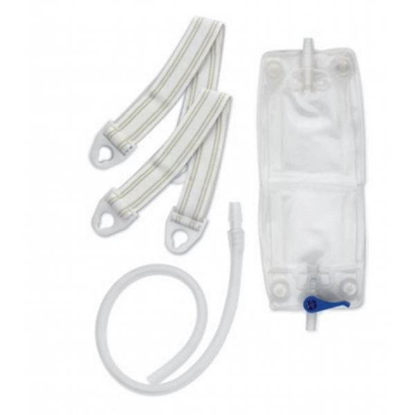 Hollister 550ml Leg Bag Kit With Bag Straps And Tube Box 12