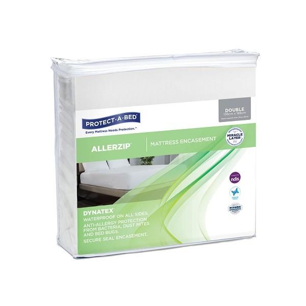 Allerzip Encased Mattress Protector Double