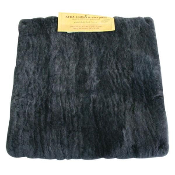 Sheepskin Wheelchair Seat Pad Charcoal 43x43cm
