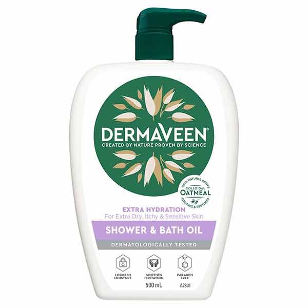 Dermaveen Extra Hydration Shower and Bath Oil 500ml