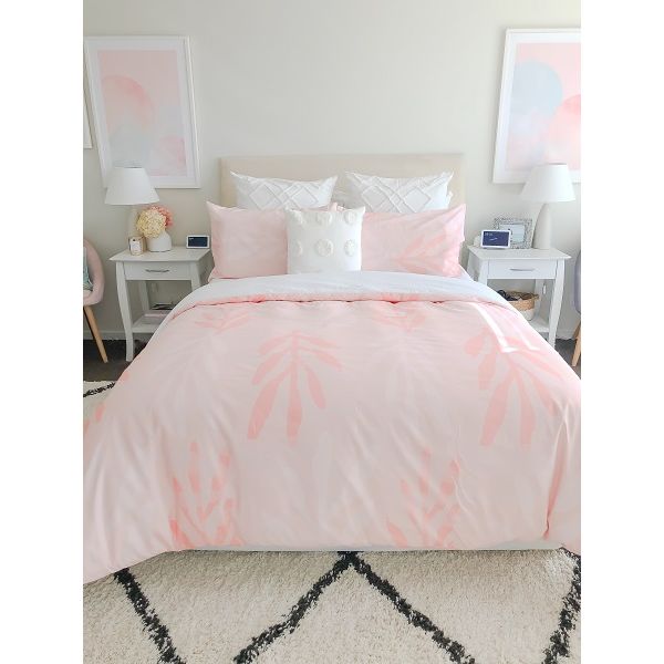 Staydry Durabreathe Botanica Peach Cover King Single Bed