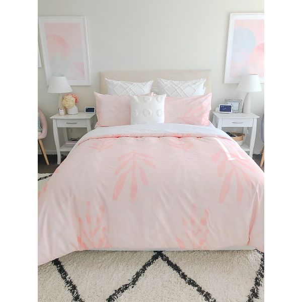 Staydry Durabreathe Botanica Peach Cover Queen Bed