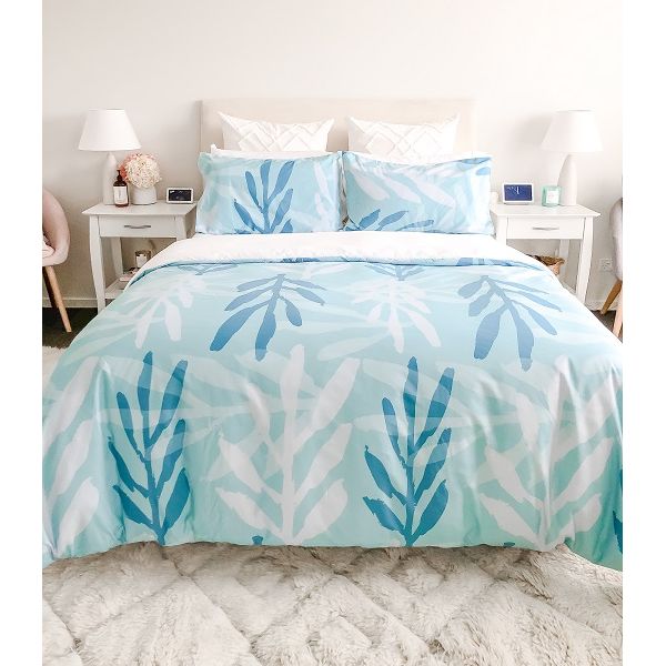 Staydry Durabreathe Botanica Blue Cover Single Bed