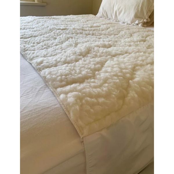 Staydry Wool Topper Bed Pad Absorbent Waterproof Single Bed