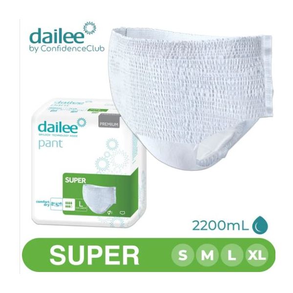 ConfidenceClub Dailee Pull up Pants Super Medium 2200ml Pk15