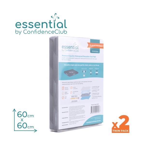 ConfidenceClub Washable Chair Pad 60x60cm 1000ml Pk2