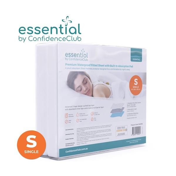 ConfidenceClub Waterproof Mattress Protector Fitted Single 1800ml