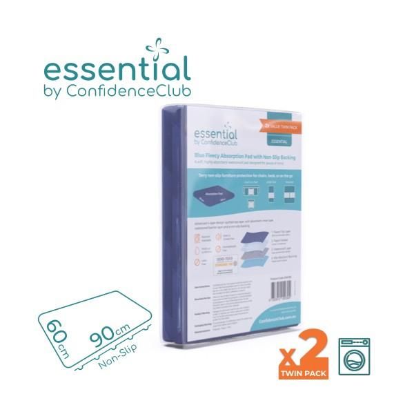 ConfidenceClub Washable Absorbent Waterproof Bed pad 60x90cm Pk2