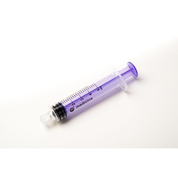 Medicina 5mL Purple single use ENFit enteral syringe