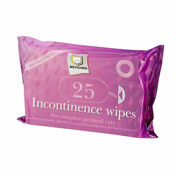 Reynard Incontinence Wipes Pack 25