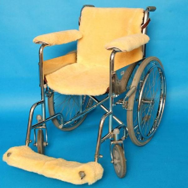 Sheepskin Green Hi-Temp Wheelchair Seat and Back Cover