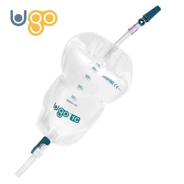 Ugo 1C Community Leg Bag Short Tube Lever Tap 500ml