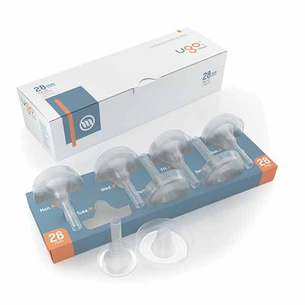 Ugo Sheath Pop-on 28mm self adhesive Short Length Box 28