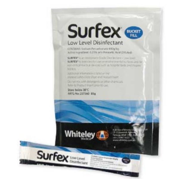 SURFEX® POWDER Low Level Disinfectant Bottle Fill pack of 100