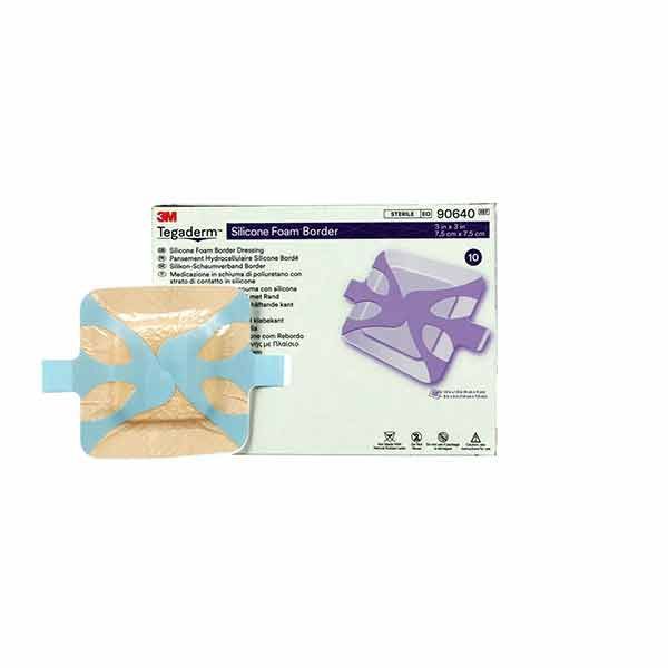 Tegaderm Silicone Foam Border 8x8cm
