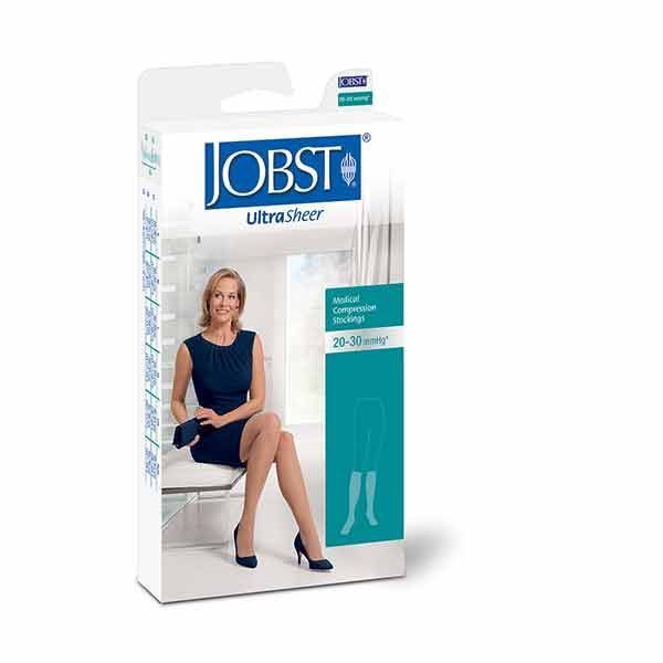 Jobst Hosiery Ultrasheer Knee Length Black Extra Large 15-20MMHg