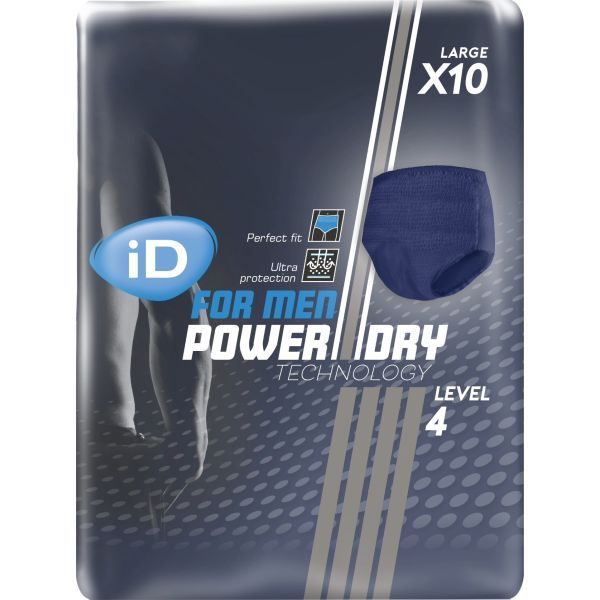 iD For Men Level 4 100-145cm 990ml Large Pk10