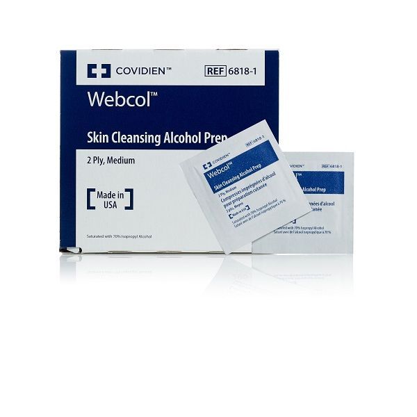 Webcol Alcohol Swab Pk200