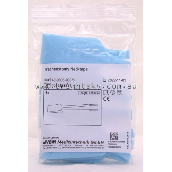 Tracheostomy Necktape Adult Pack 10