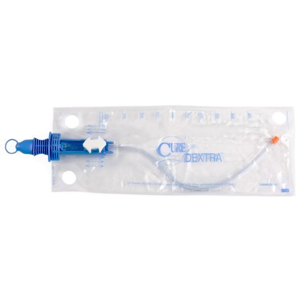 Cure Dextra Catheter Closed System Pre-Lubricated Unisex FG16 Box 90