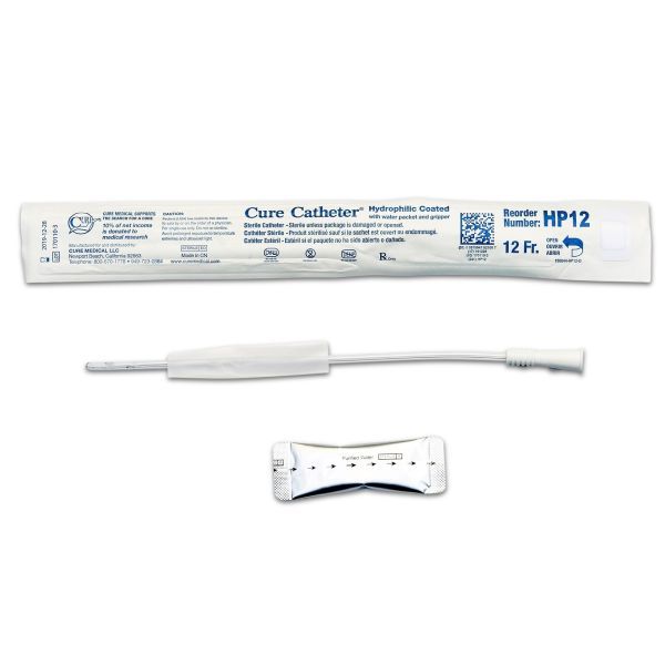 Cure Paediatric Hydrophilic Catheter Unisex FG12 Box 30