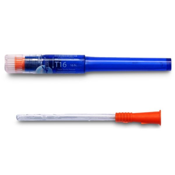 Cure Catheter Twist Pre Lubricated Female FG16