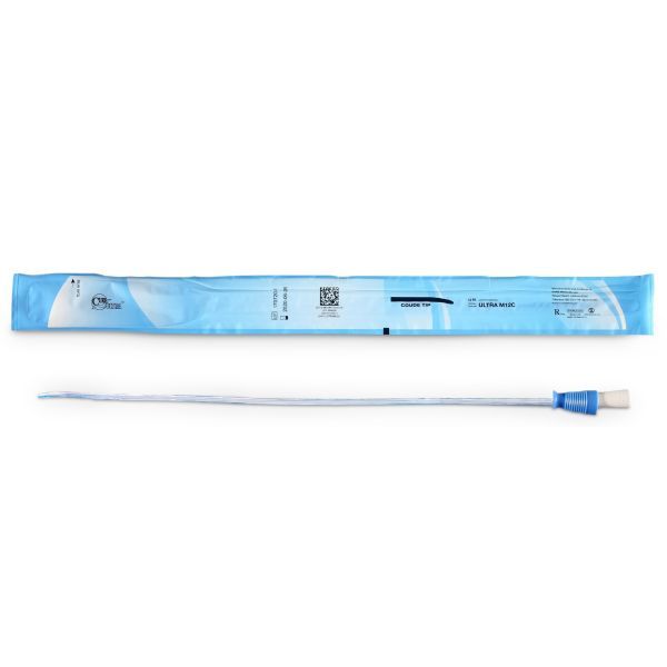 Cure Catheter Ultra Pre Lubricated Coude Tip FG12 Box 30
