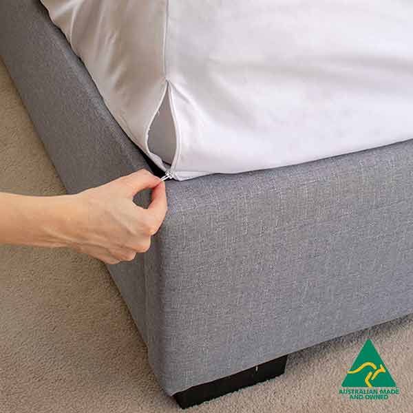 Waterproof Mattress Sleeve; White; King Single
