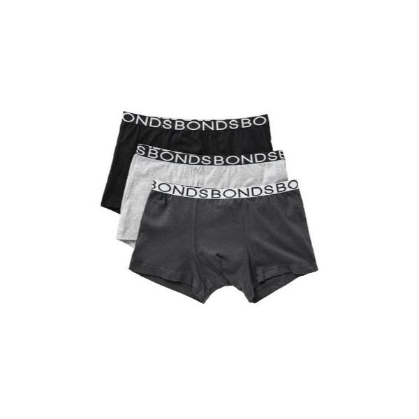 MiNappi +Bonds Boys Trunk with incontinence pad (single) 10-12 years 400ml Grey