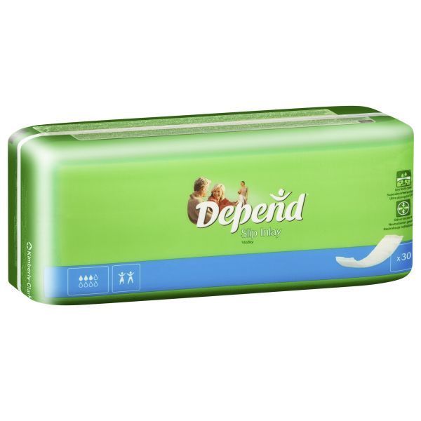 Depend Slip Inlay Booster Pad 240ml Pk30