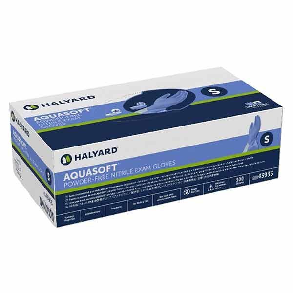 Aquasoft Nitrile Exam Gloves Small Box 300