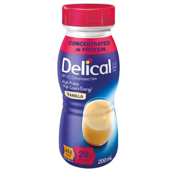Delical 2.3Kcal/ml Concentrate Vanilla 200ml Pack 4