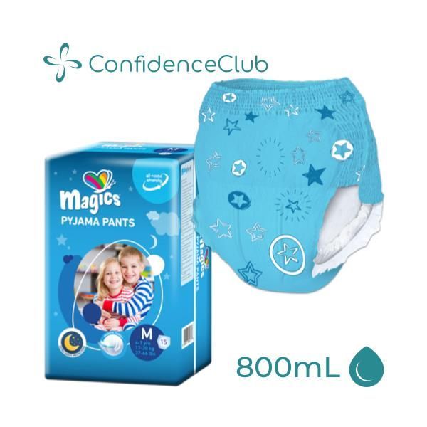 ConfidenceClub Magics Youth Pants 4-7Yrs 17-30kg 800ml Pk15