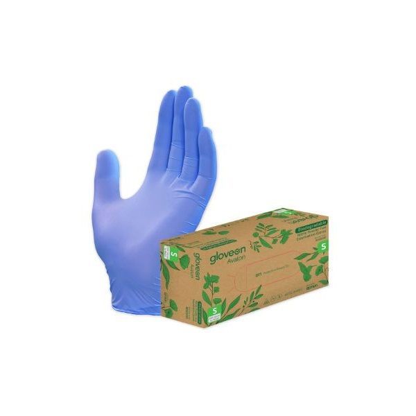 GloveOn Avalon Biodegradable Nitrile powder free Standard Cuff Small Box 200