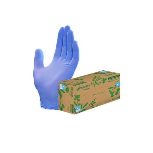 GloveOn Avalon Biodegradable Nitrile powder free Standard Cuff Extra Large Box 200