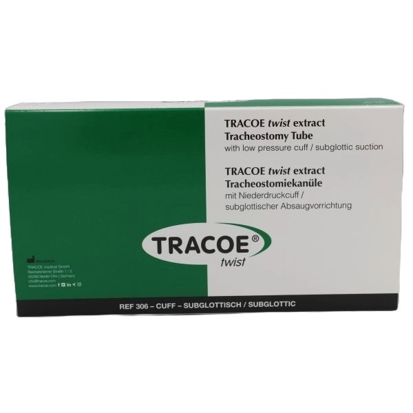 Tracoe twist Tracheostomy Tube Non-fenestrated Low Pressure Size 6