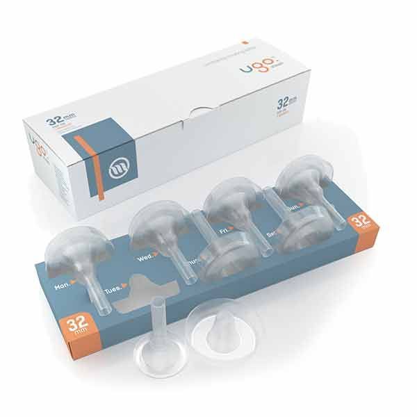 Ugo Sheath Pop-on 32mm self adhesive Short Length Box 28