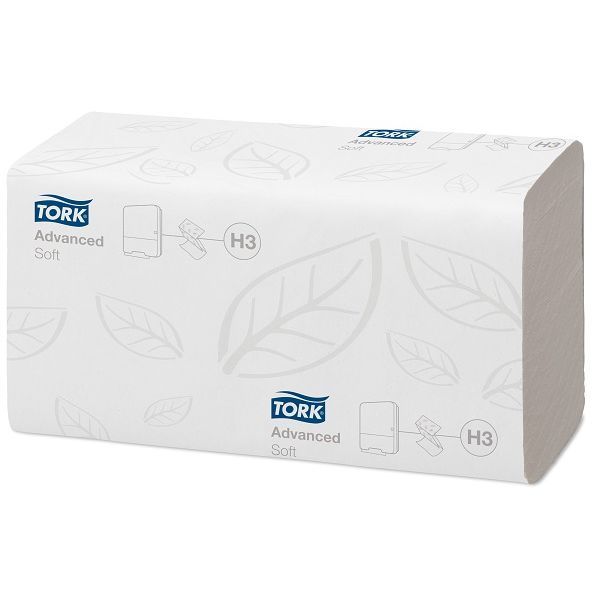 Tork Soft Singlefold Hand Towel 2ply Advanced H3 Pack of 250 sheets