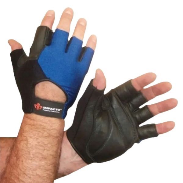 Impacto Sports and Wheelchair Gloves Half Finger Large Pair